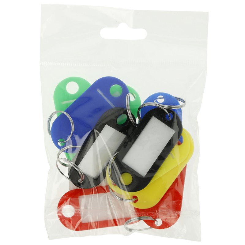 WESTCOTT sleutelhangers met ring, gekleurd, 18 mm, 10 stuks